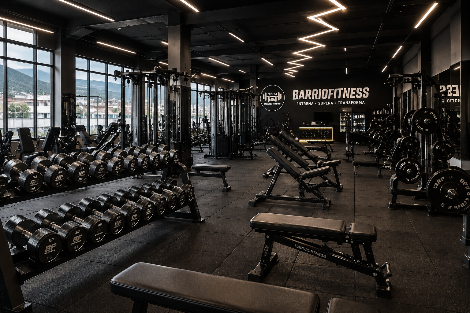 Interior del gimnasio